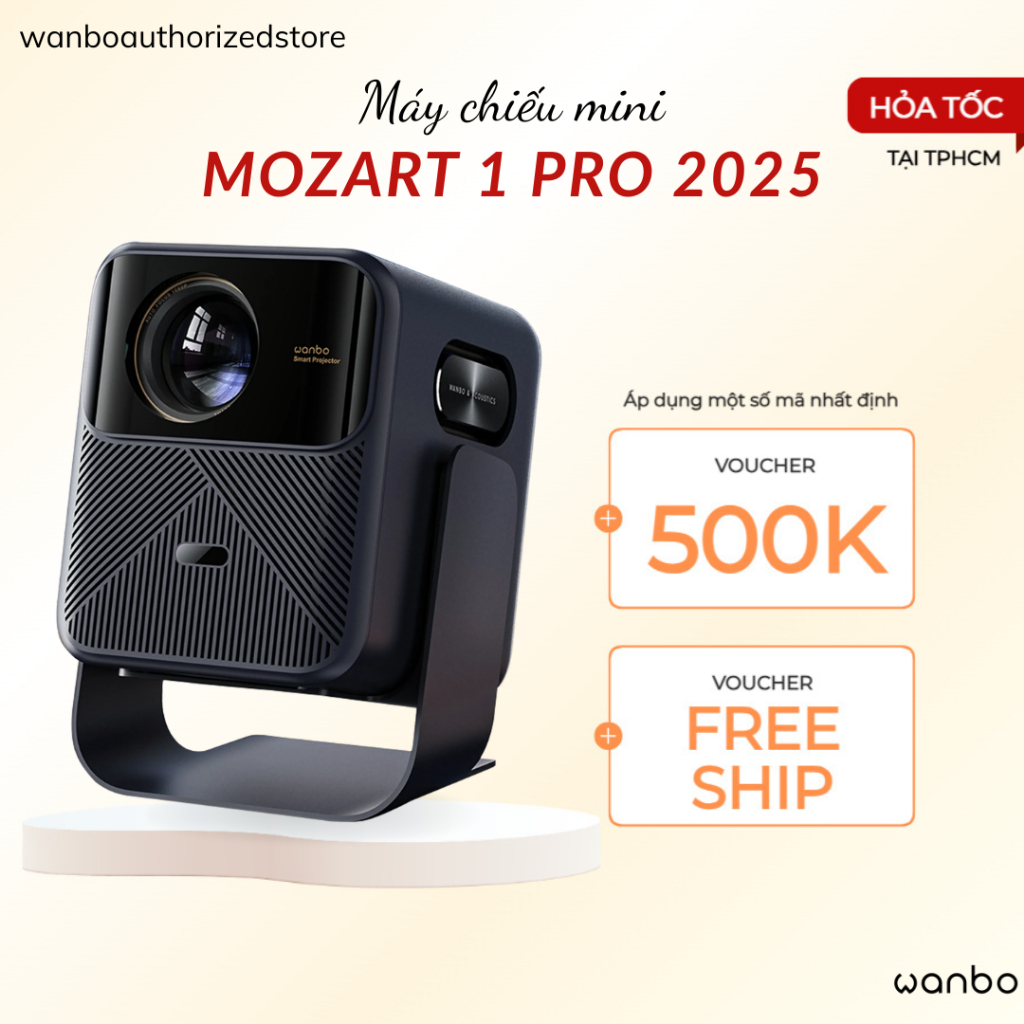 Máy Chiếu Wanbo Mozart 1 Pro 2025 -Bảo Hành Chính Hãng