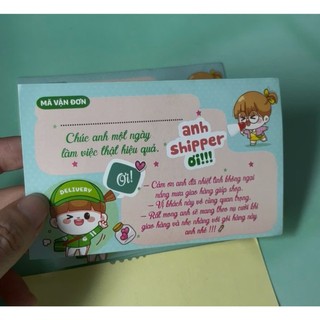 Tem Nhãn Dán Cảm Ơn Anh Shipper (Decal Dán  Cám Ơn Anh Shipper)