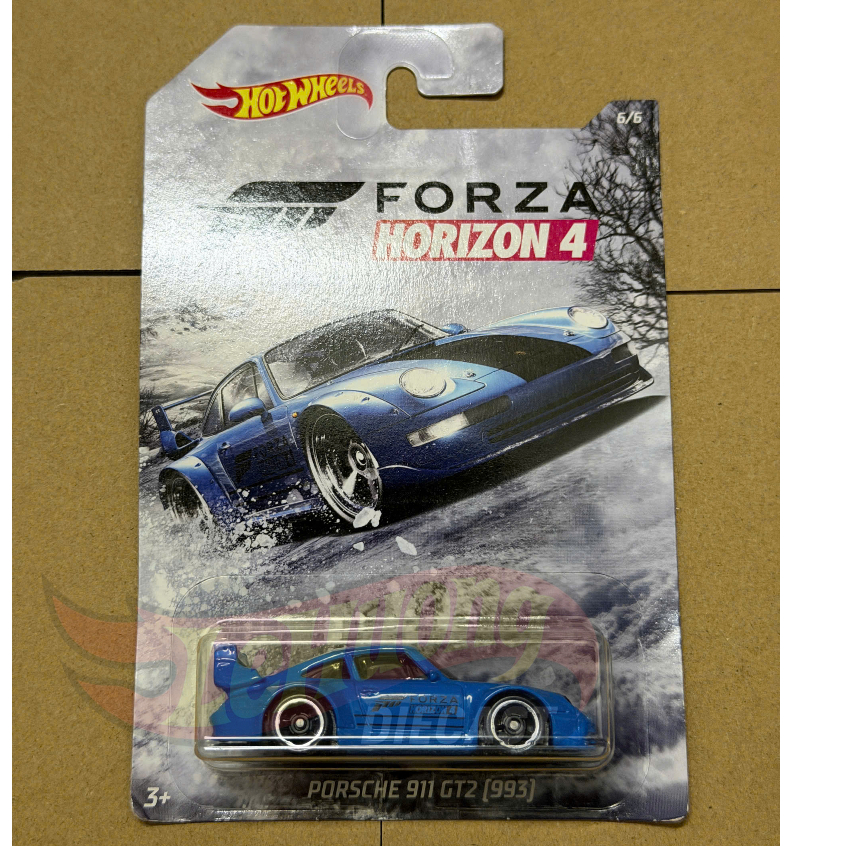 Lehuong Diecast - Xe mô hình Hot Wheels Porsche 911 GT2 (993) from the Forza Horizon 4 series (Xanh)