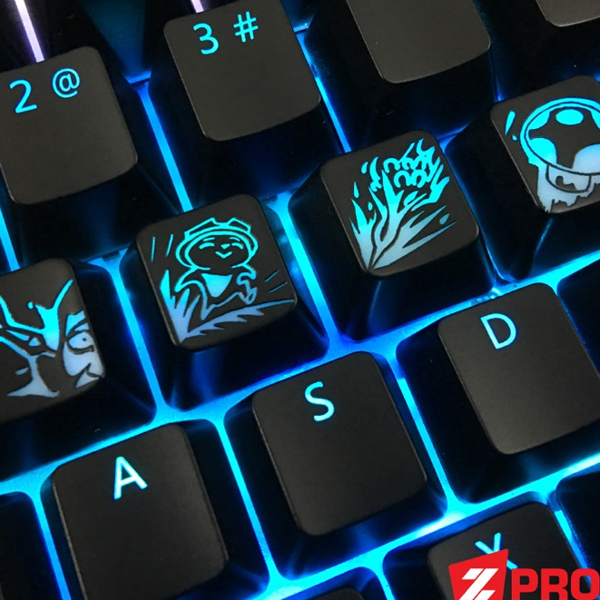 Bộ Keycap Liên Minh Huyền Thoại Teemo 4 Phím - Teemo SKILL