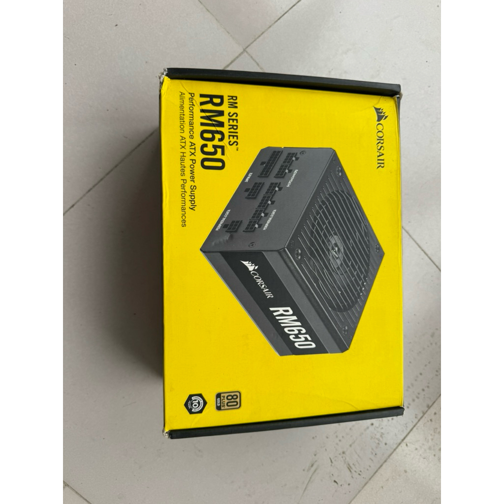 PSU ATX Máy Tính Corsair RM650 80 PLUS® Gold + Fullbox cũ