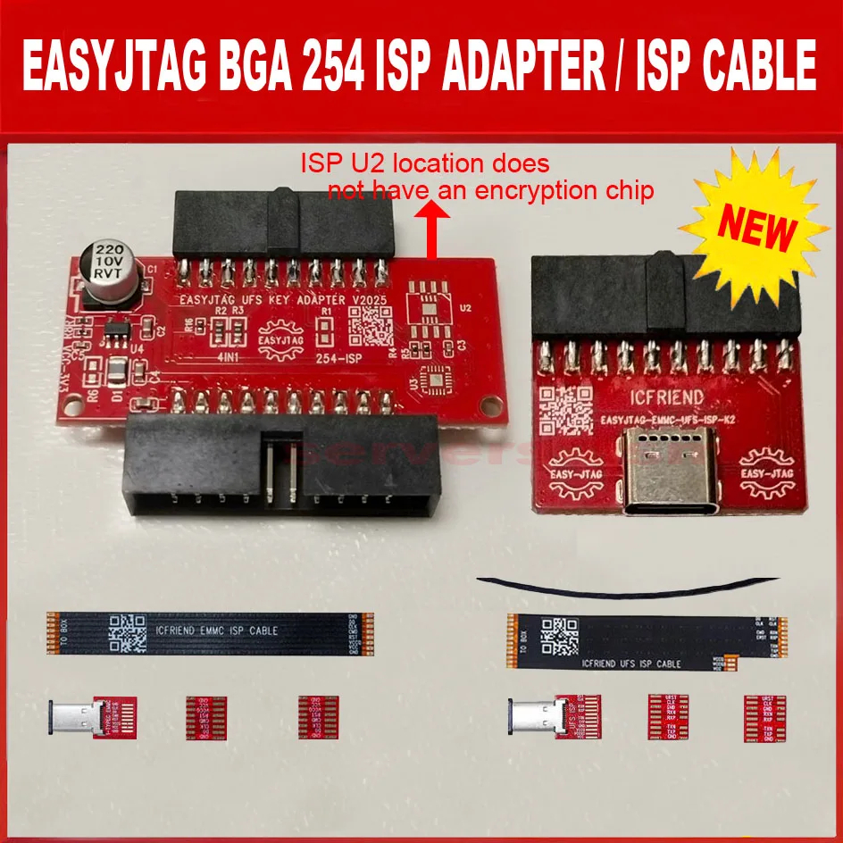 Bộ ICFriend EasyJTAG UFS KEY Adaptor 2026 hỗ trợ Easy JTag Plus câu dây UFS, eMMC