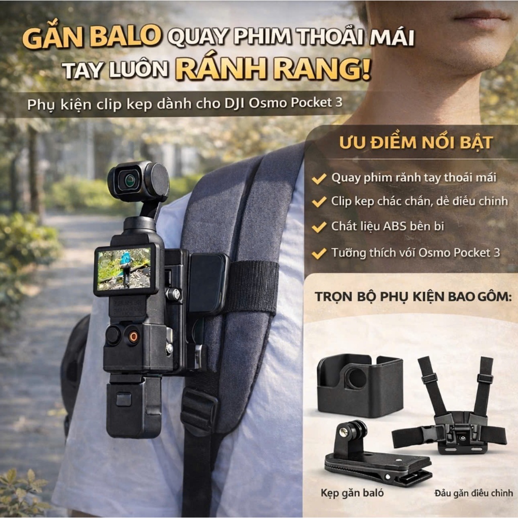 dji pocket 3 phụ kiện khung gắn máy quay pocket 3
