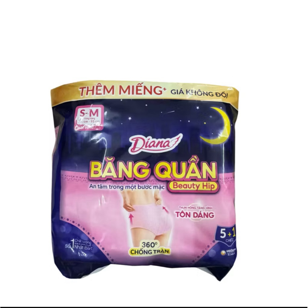 băng vệ sinh diana quần .size s-m