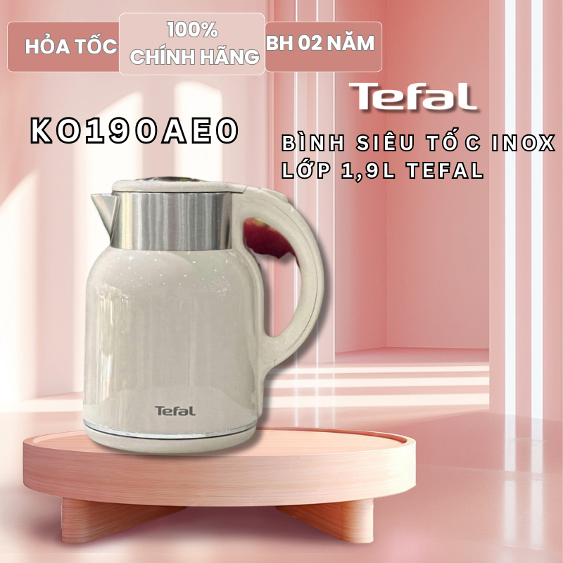 Bình đun siêu tốc Tefal KO190AE0 dung tích 1.9L - Bảo hành chính hãng 24 tháng