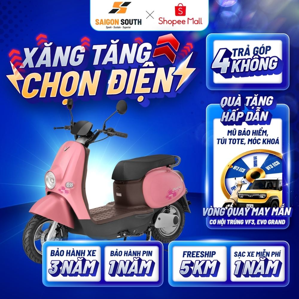 [NHẬN TẠI HCM] Xe Máy Điện VinFast Motio  - Góp 0%