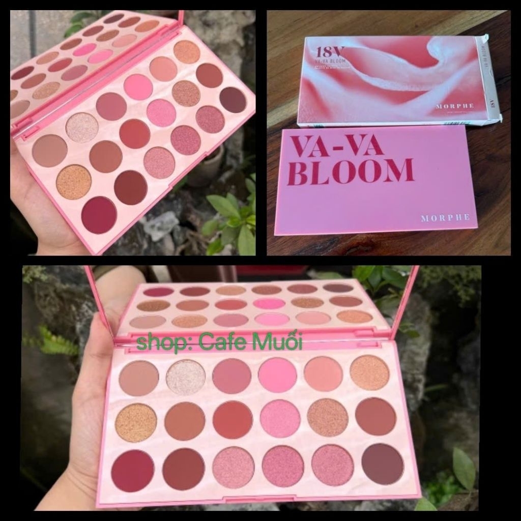 BẢNG PHẤN MẮT 18 Ô Morphe 18V Va-Va Bloom Artistry PaletteBẢNG PHẤN MẮT 18 Ô Morphe 18V Va-Va Bloom 