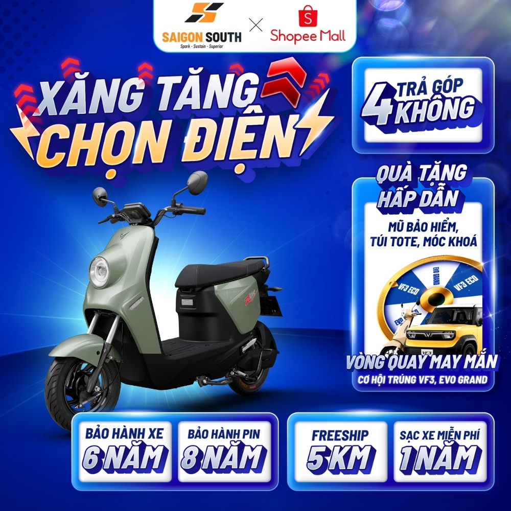 [NHẬN TẠI HCM] Xe Máy Điện VinFast Zgoo - 50cc - GÓP 0%
