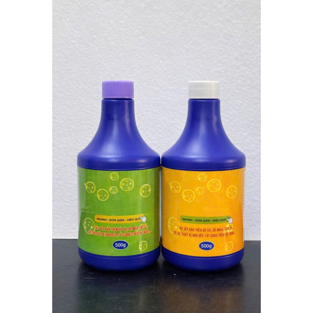 Bộ tẩy XANH ECOGY tẩy mốc, thâm kim, nhựa chuối, ... trên đồ trắng và đồ màu