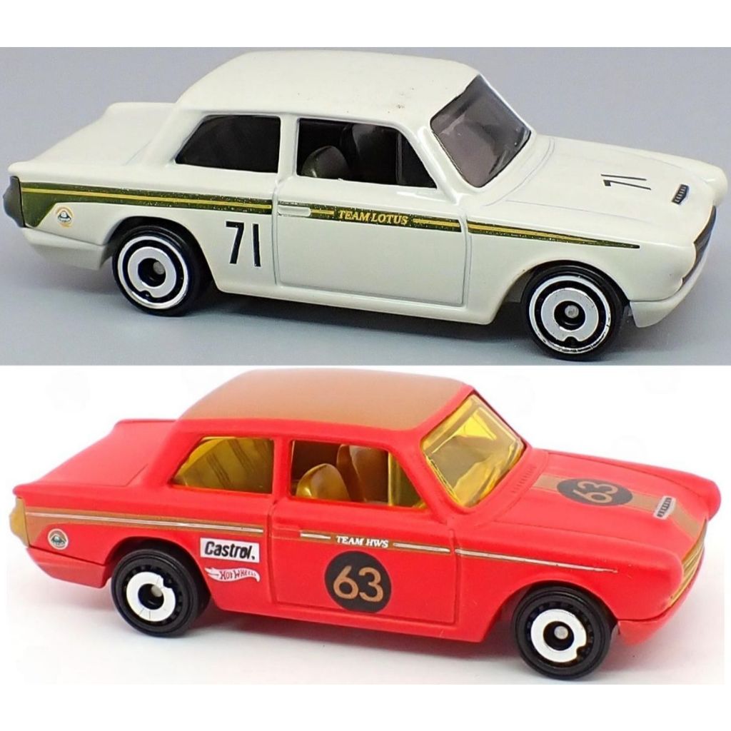 Mô hình xe đua thể thao cổ điển Hot Wheels Lotus Cortina