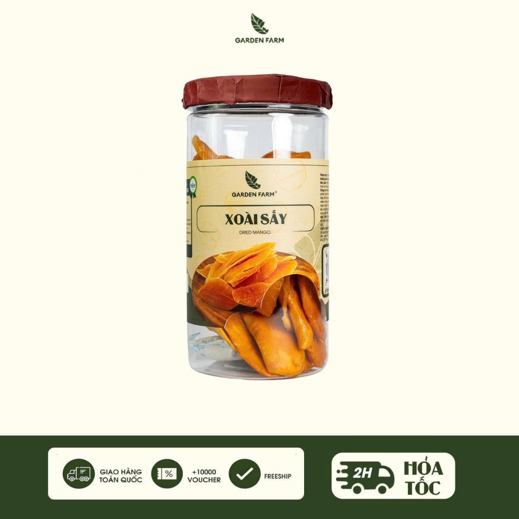 Xoài Sấy Dẻo Garden Farm 500g – Trái Cây Sấy