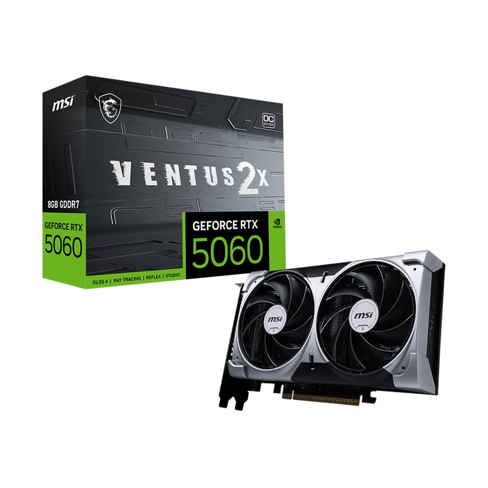 VGA MSI RTX 5060 8GB VENTUS 2X OC DDR7