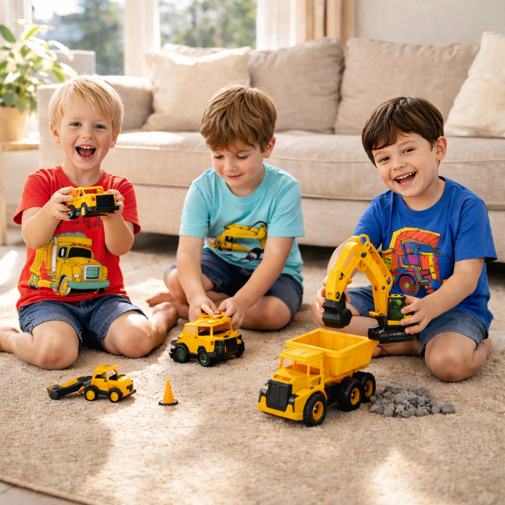 Áo thun hè bé trai Little Maven họa tiết xe cộ phong cách cho bé 2-8 tuổi LMB9 - Little Maven Chính 