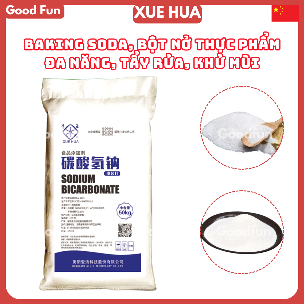Bột Baking Soda Bột Nở Muối Nở Sodium Bicarbonate NaHCO3 Dùng Cho Thực Phẩm - Khử Mùi - Diệt Khuẩn -