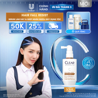 [MỚI RA MẮT] SERUM CHUYÊN DỤNG GIÚP LÀM DÀY & NGĂN NGỪA TÓC GÃY RỤNG CLEAR HAIRFALL RESIST 50ML