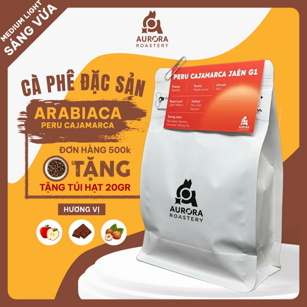 Cà phê ủ lạnh Peru Cajamarca Jaen G1 - đóng gói túi ngâm sẵn tiện lợi - Coldbrew Specialty Coffee