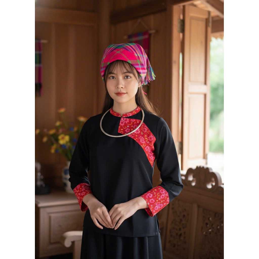 BỘ TRANG PHỤC DÂN TỘC NÙNG HÀNG THIẾT KẾ CAO CẤP( CAM KẾT ẢNH THẬT100%)