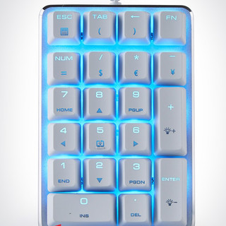 Bàn phím số cơ Magicforce Numpad - Trắng/Đen