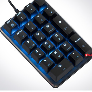 Bàn phím số cơ Magicforce Numpad - Trắng/Đen
