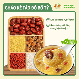 Cháo Hạt Kê Táo Đỏ Kỷ Tử Bổ Tỳ Dưỡng Vị, Set Nguyên Liệu Nấu Cháo Kê Giúp Ngủ Ngon, Bổ Khí Huyết