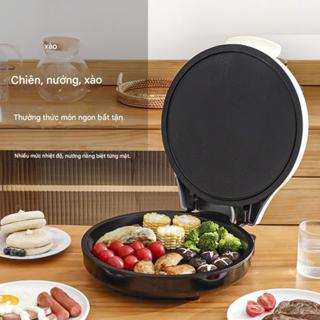 NỒI CHẢO ĐIỆN ĐA NĂNG NHIỀU CHỨC NĂNG: NƯỚNG, CHIÊN, XÀO, LÀM BÁNH XÈO ( LÒNG CHẢO SÂU  2.8CM)