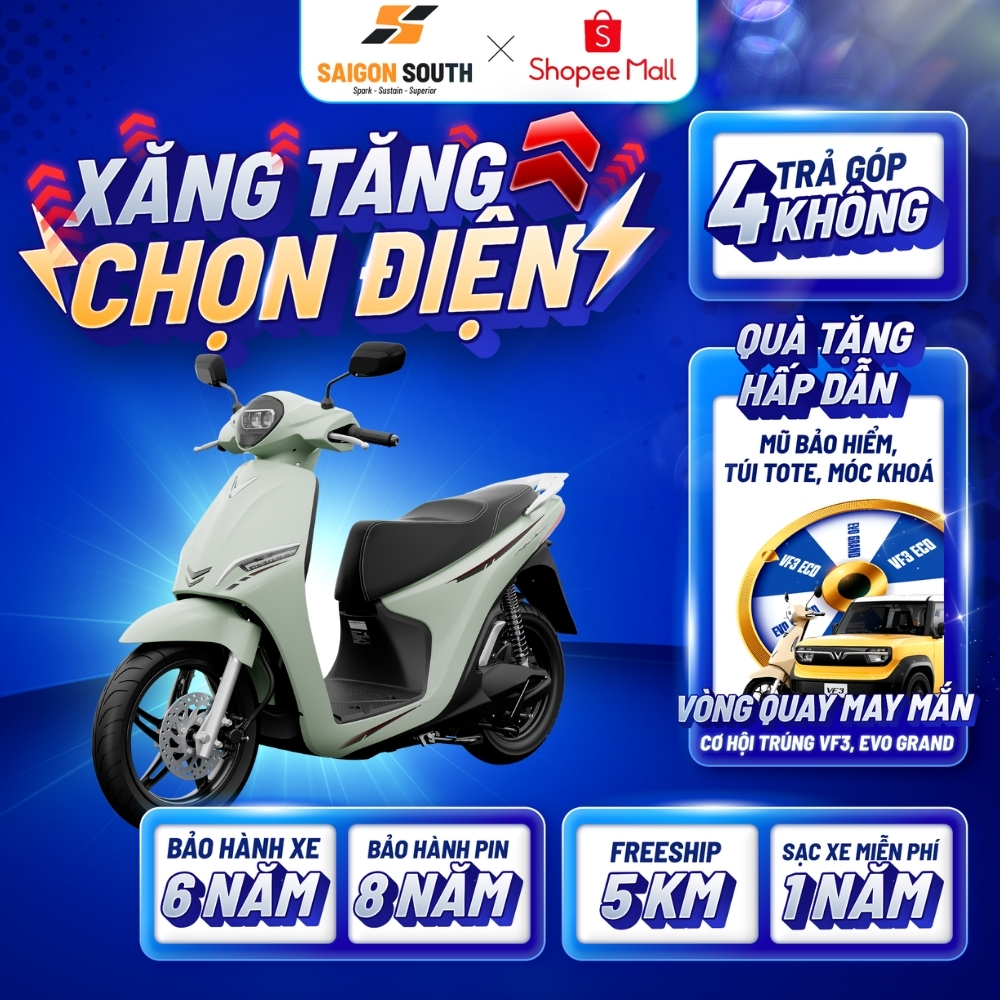 [NHẬN TẠI HCM] Xe Máy Điện VinFast Feliz Lite 2025 - 50cc  - Góp 0%