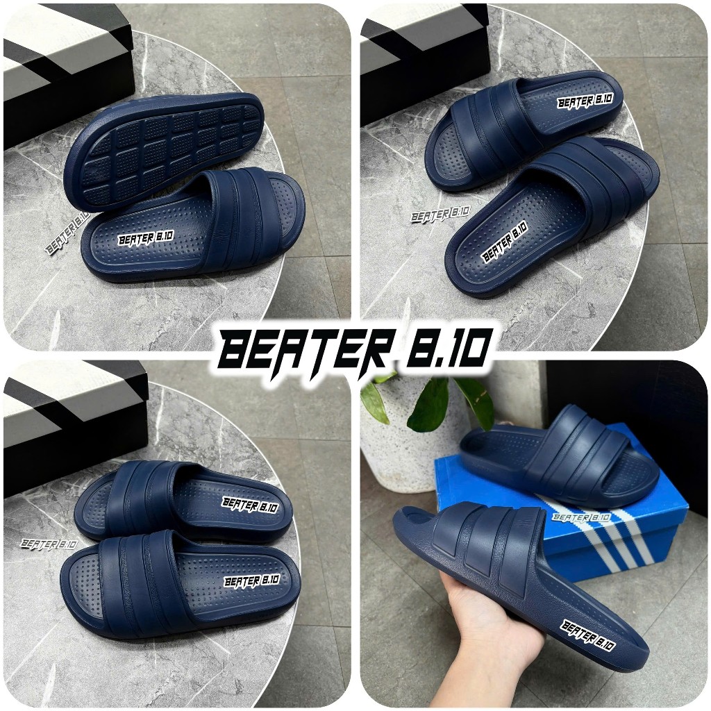 [Chính Hãng] Dép Adidas Adilette Flow Flops Shadow Navy Êm Nhẹ, Thoải Mái– IG6860 | Beater 8.10