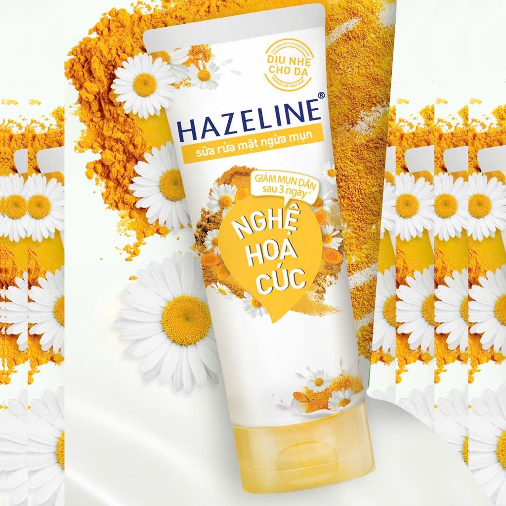 Sữa rửa mặt Hazeline nghệ hoa cúc 100g