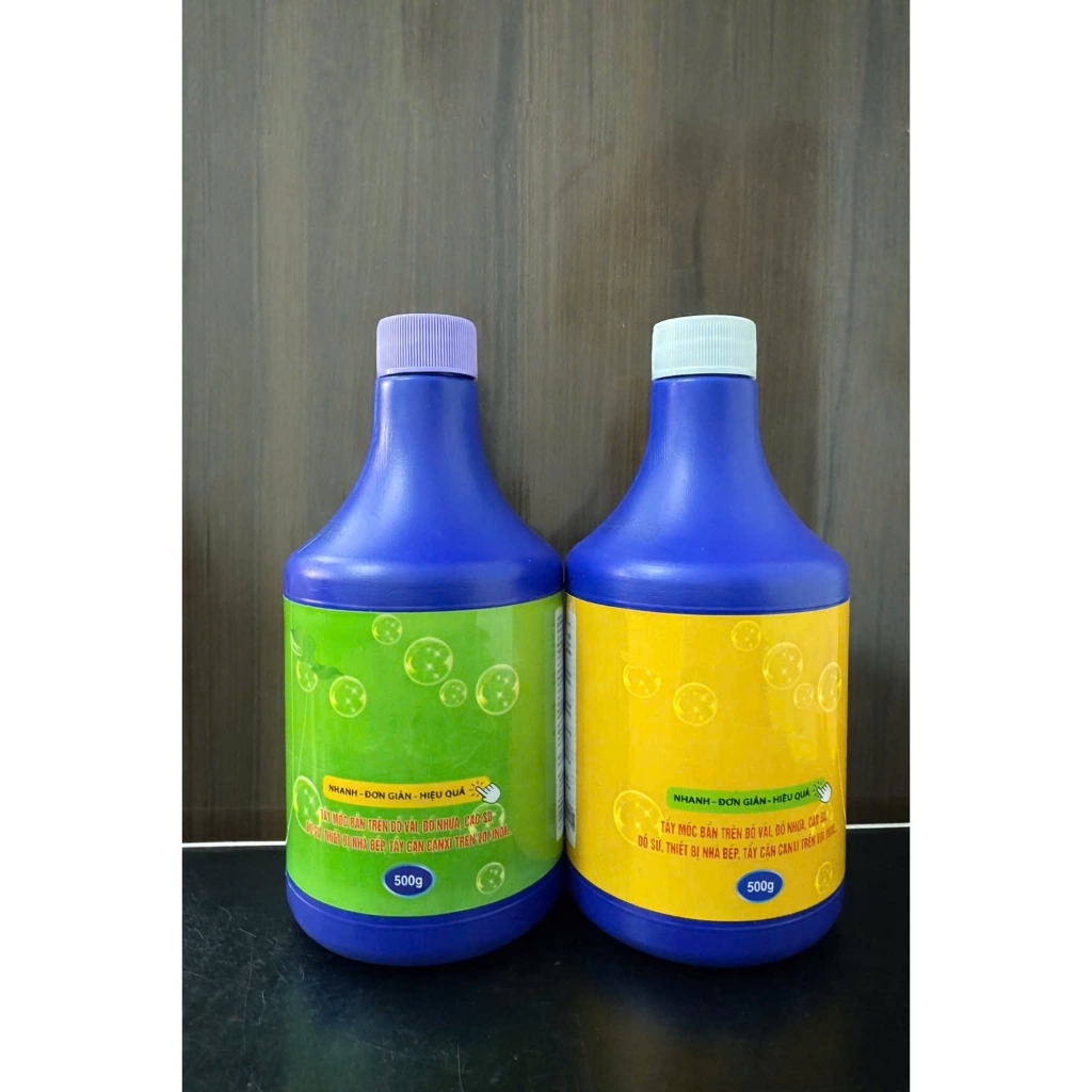 Bộ tẩy xanh Ecogy tẩy mốc, thâm kim, vết nhựa chuối, vết trà, cà phê, ... trên quần áo trắng và quần