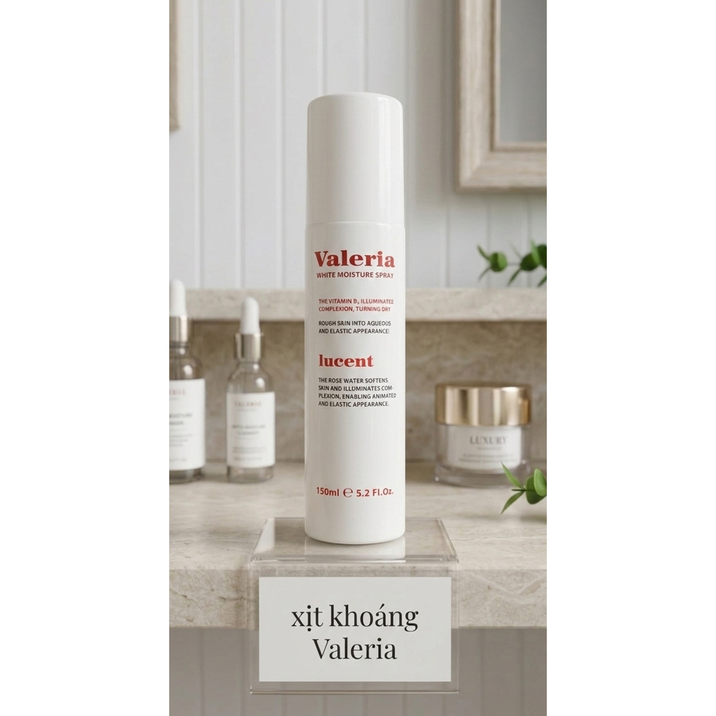 Xịt Khoáng Valeria Cấp Ẩm Cao Cấp Của Pháp 150ML