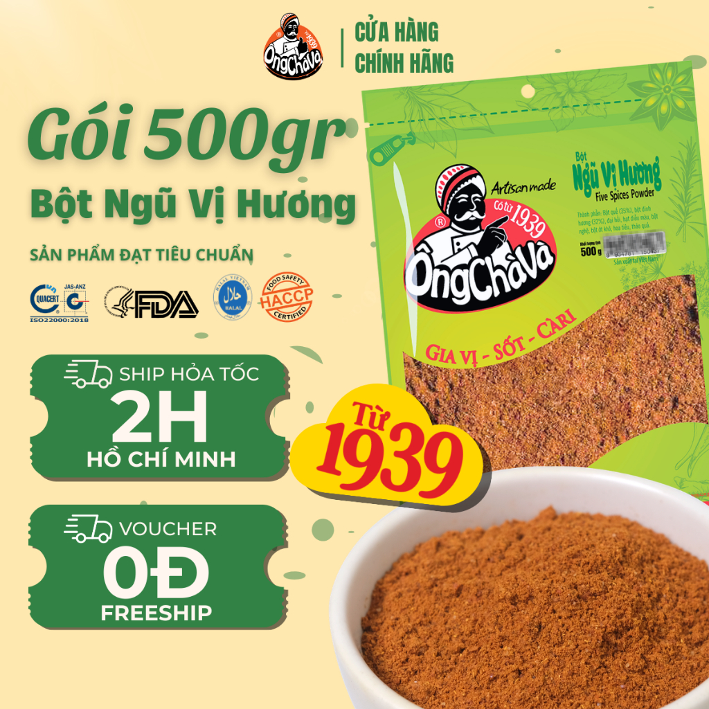 Bột Ngũ Vị Hương Ông Chà Và 500g (Five Spices)