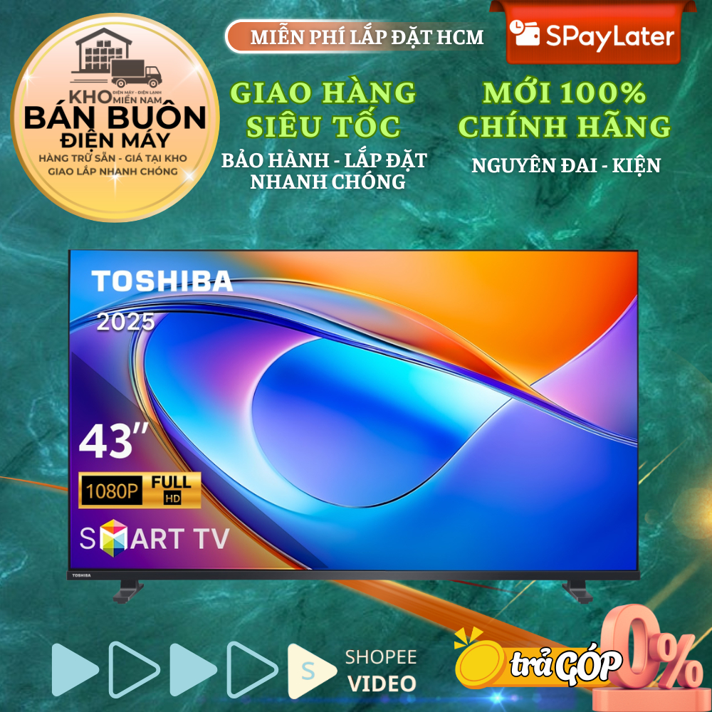 43E31RP | Smart Tivi Toshiba Full HD 43 inch 43E31RP - Hàng chính hãng