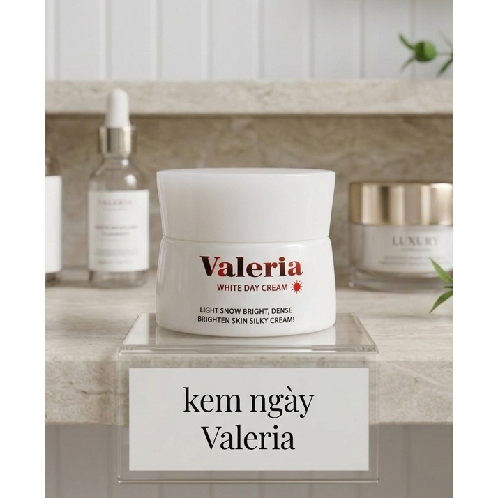 Kem Valeria Dưỡng Trắng Da Ban Ngày Cao Cấp Của Pháp 30G