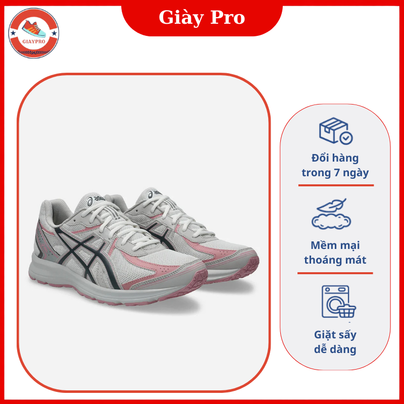 Giày Sneaker Nữ Jog 100S Màu Xám – Giày Thể Thao Nữ Đế Êm Nhẹ Thoải Mái – Giày Pro