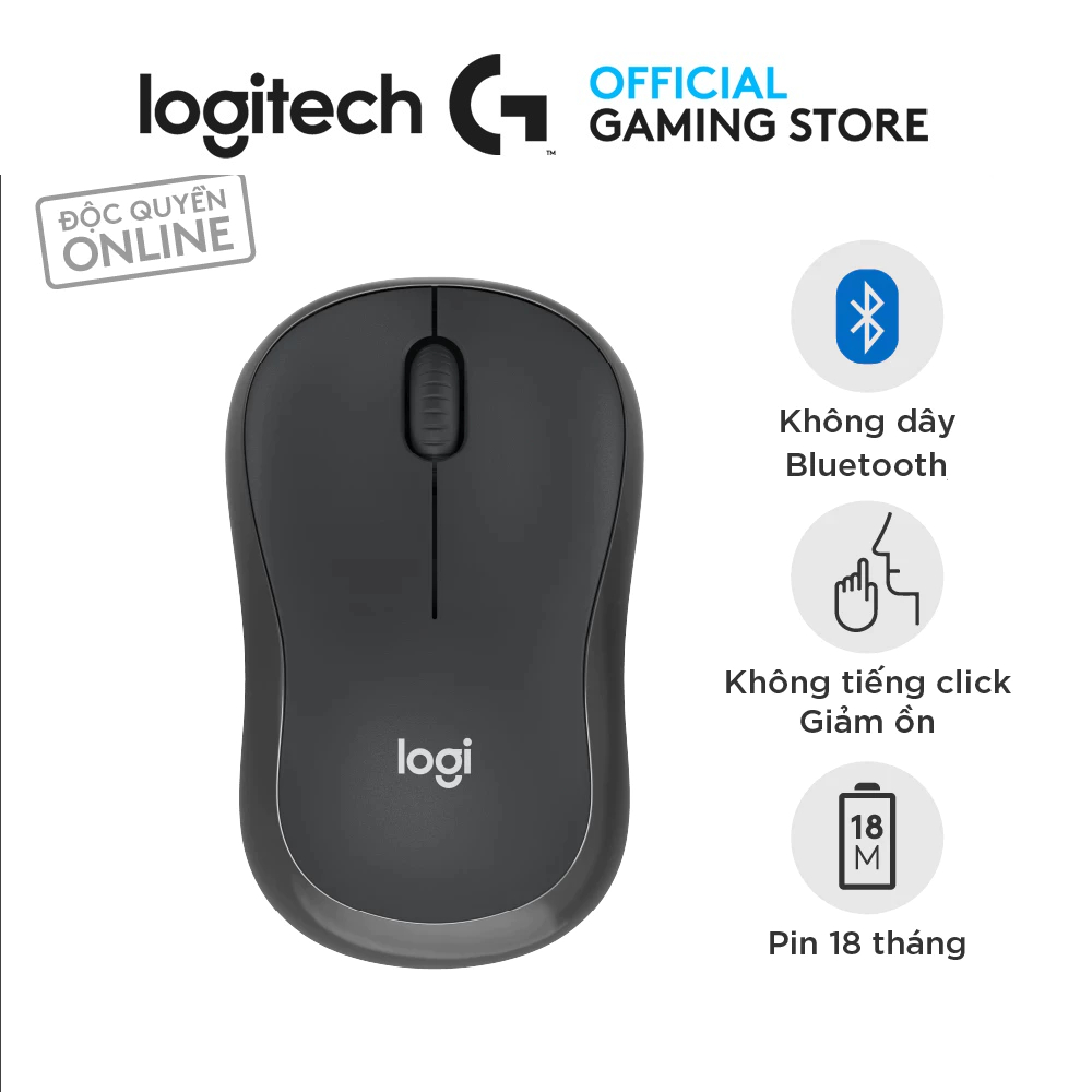 Logitech M241 Silent Bluetooth Mouse - Less Noise, More Focus, Long Lasting Battery Life
