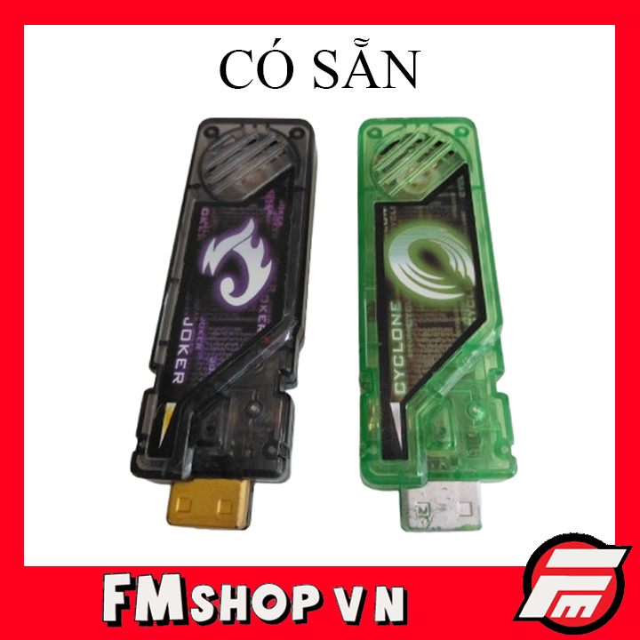 (Nobox) Mô Hình Đồ Chơi DX Memory Joker/Cyclone Kamen Rider W