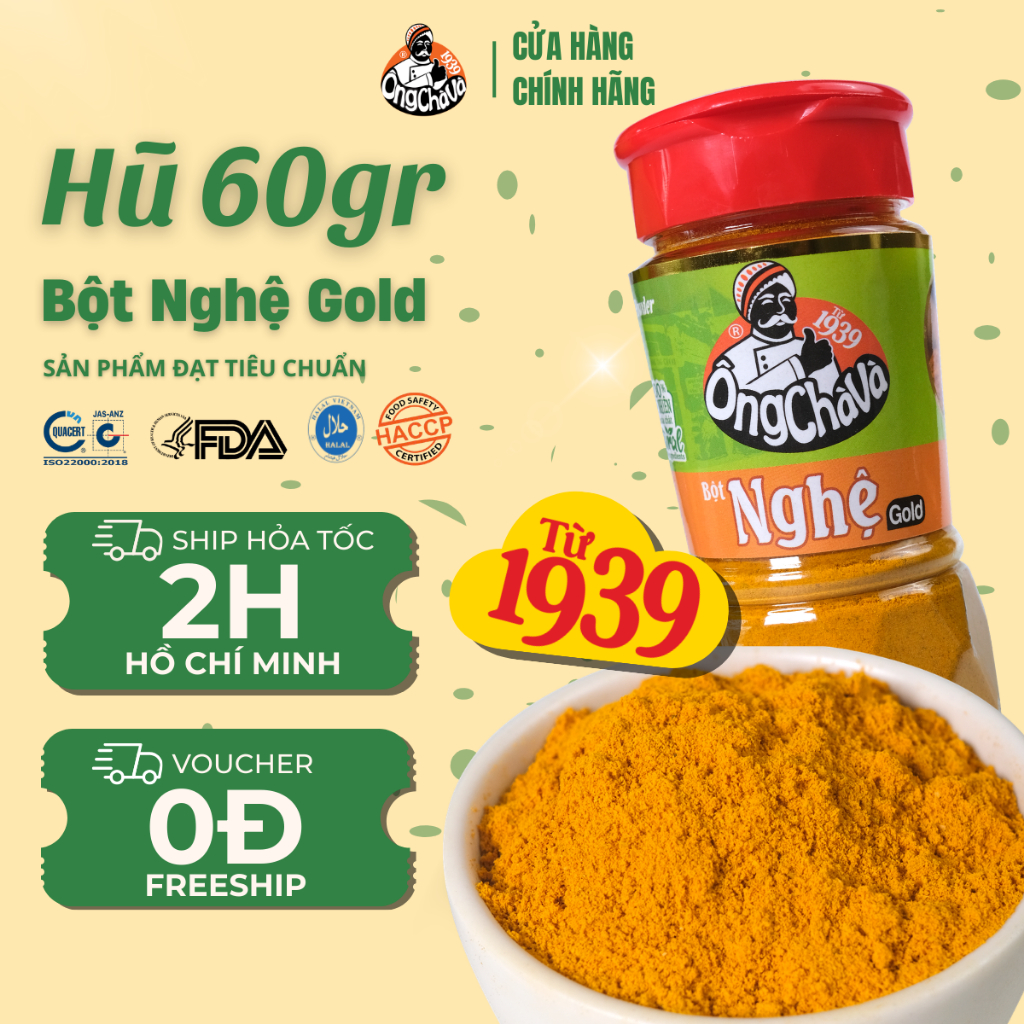 Bột Nghệ Ông Chà Và 60g (Tumeric Powder)