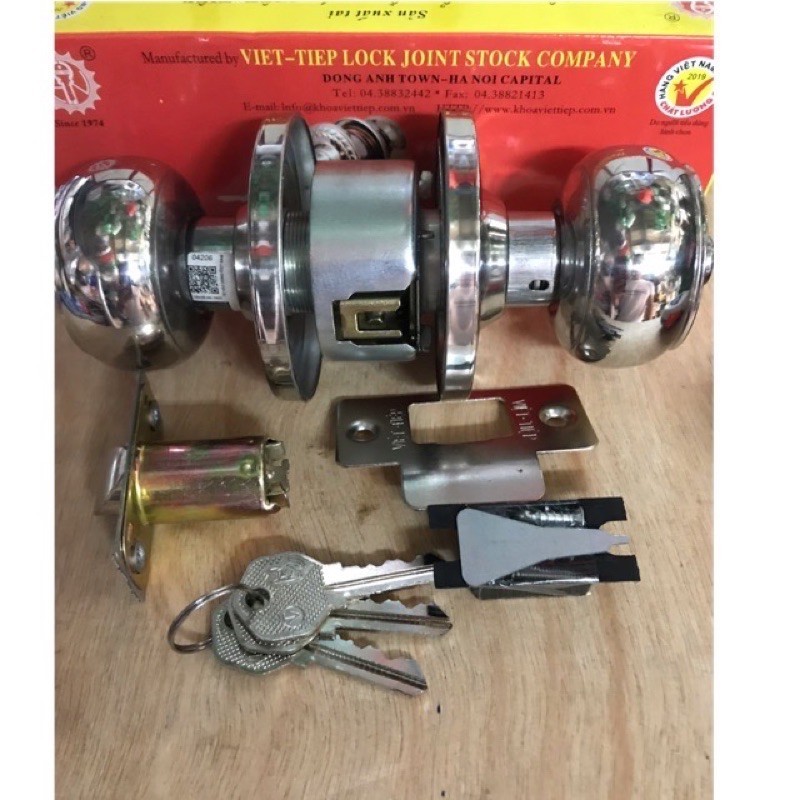 Ổ Khoá Cửa Việt Tiệp Tay Nắm Tròn 04206