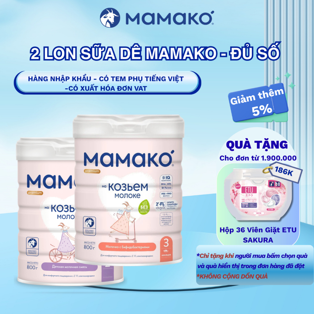 Sữa Dê MAMAKO Premium 800g