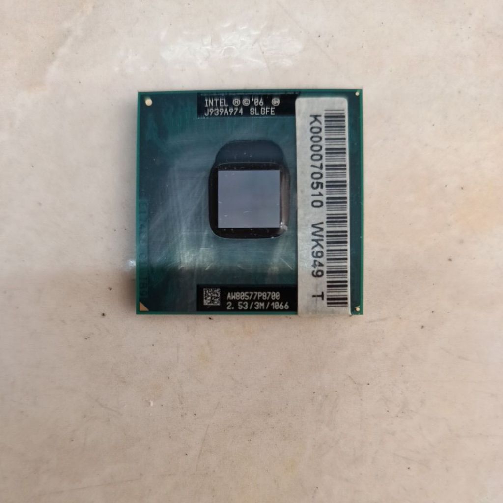 Cpu p8700 laptop