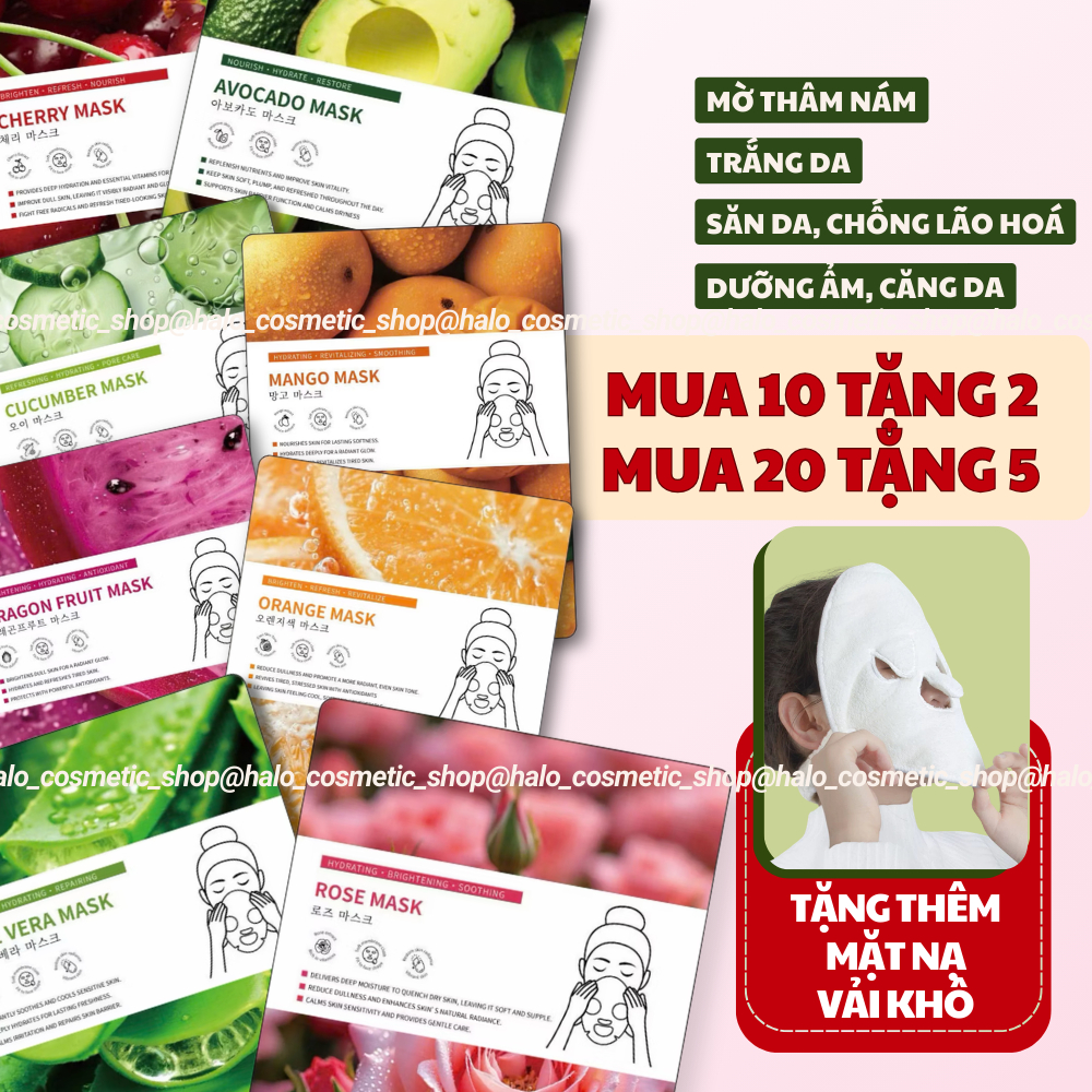 HÀNG TẶNG KHÔNG BÁN LẺ Mặt nạ trắng da dưỡng da mờ thâm nám làm căng da chống lão hoá