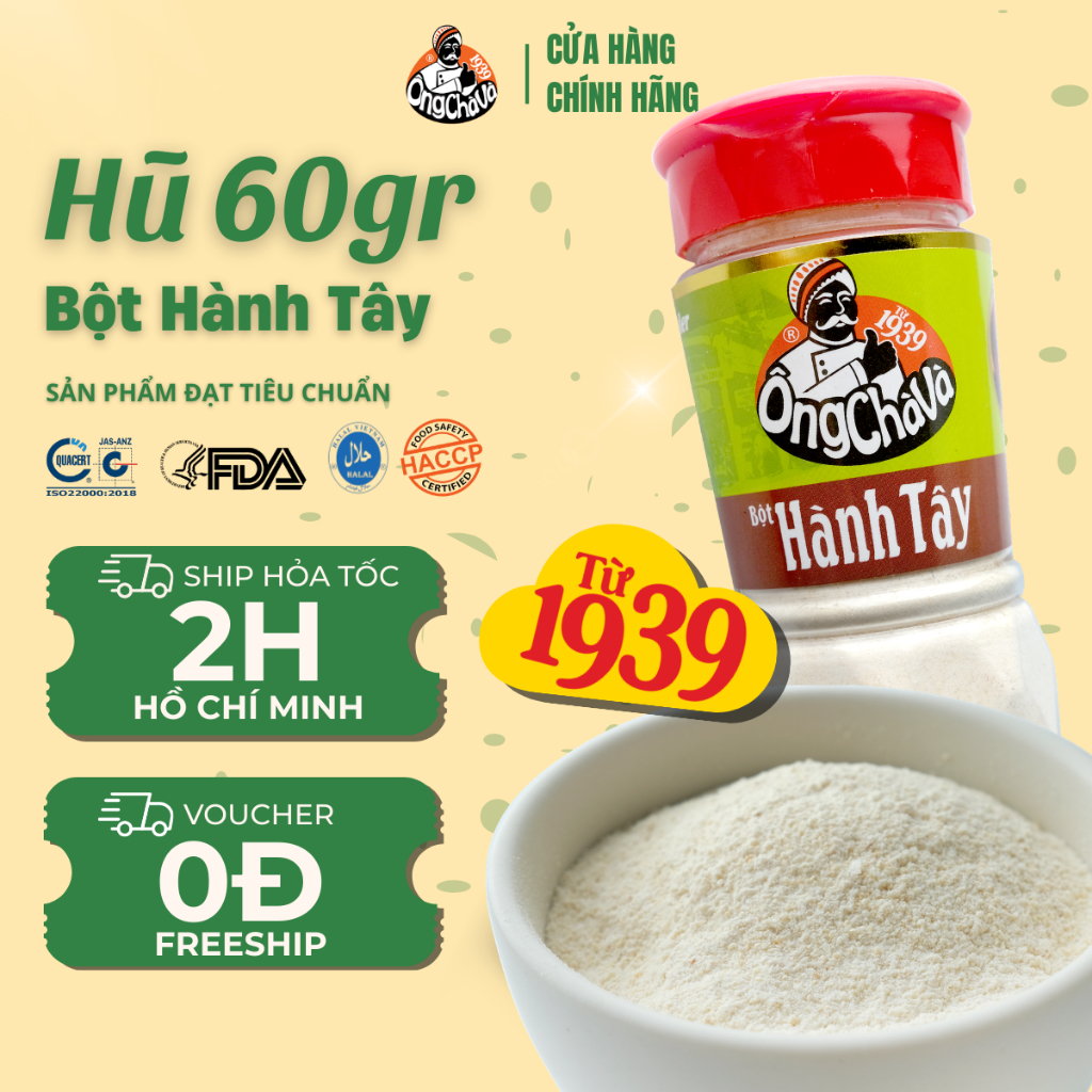 Bột Hành Tây Ông Chà Và 60g (Onion Powder)
