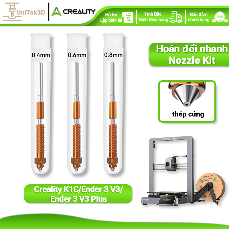 Creality máy in 3D Gốc K1C Hoán đổi nhanh Nozzle Kit Ender 3 V3 Nozzle for K1C Ender 3 V3 and Ender 