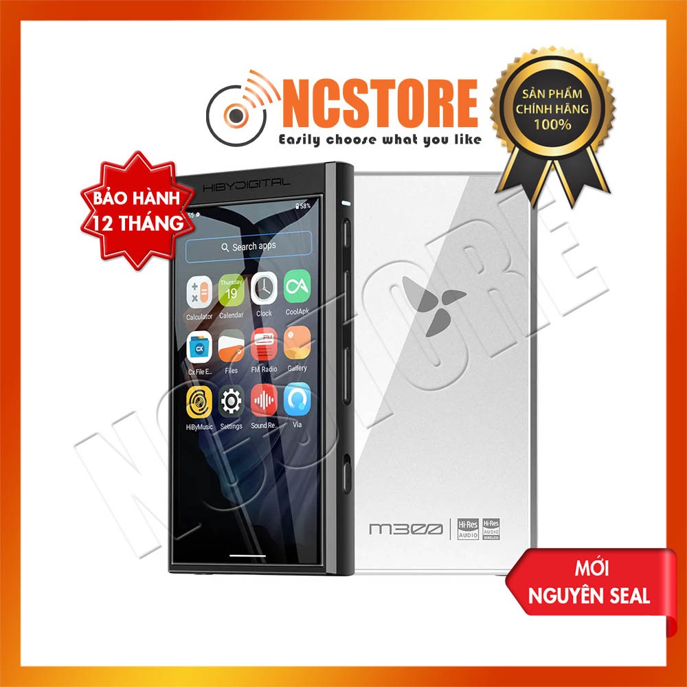 [NC] Máy Nghe Nhạc HIBY M300 (Phiên bản 4G RAM + 128GB ROM) | DAC CS43131 | Portable DAP