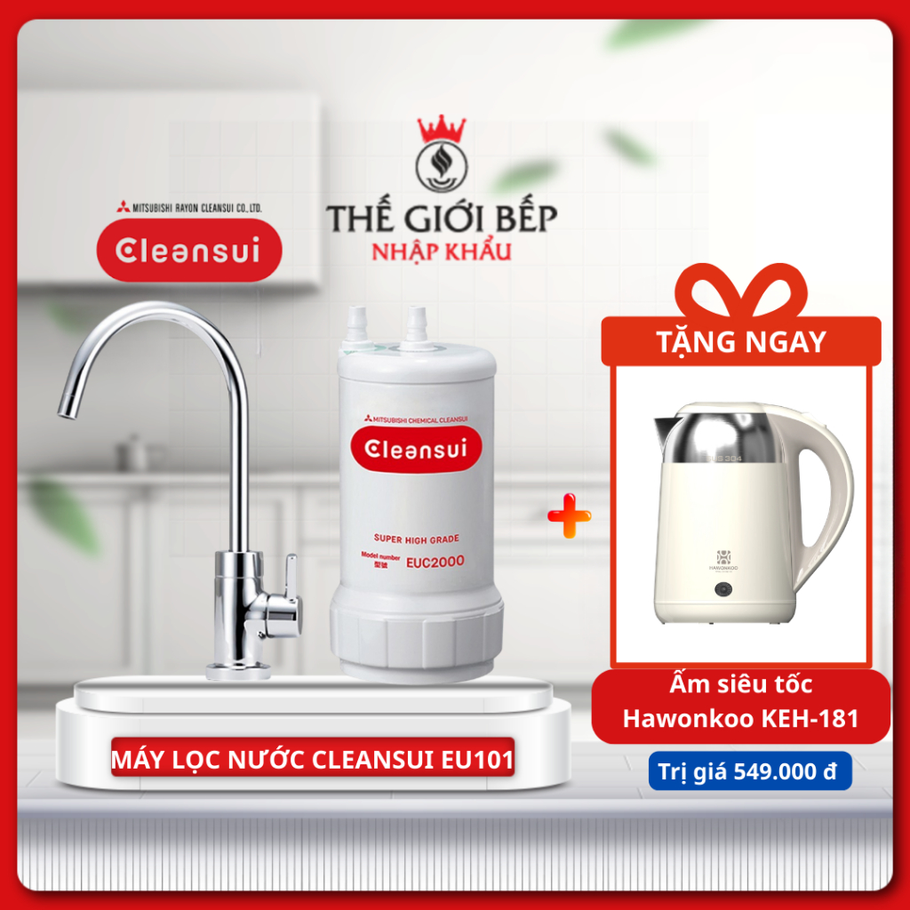 Máy Lọc Nước MITSUBISHI CLEANSUI EU101 – Giải Pháp Nước Sạch An Toàn Cho Gia Đình