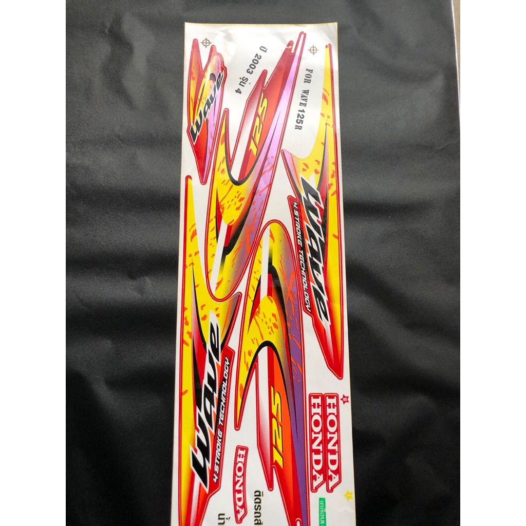 Tem Wave 125 - 2003 Đỏ Thái