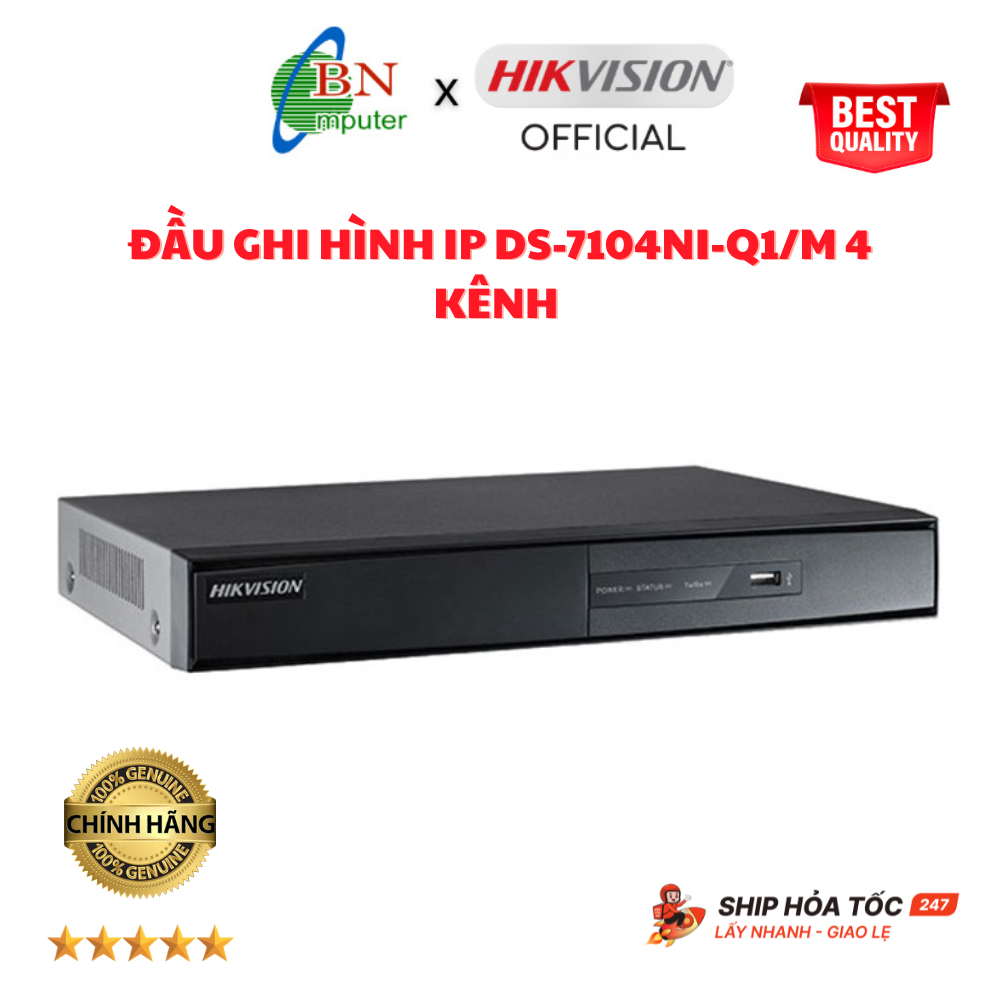 Đầu ghi hình 4,8 kênh - IP DS-7104NI-Q1/M 4 kênh, IP DS-7108NI-Q1/M 8 kênh