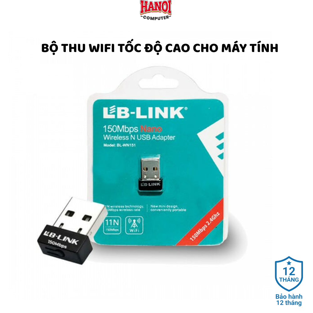Đầu Thu USB Thu Wifi Lblink 151 Nano 150Mbps, Tăng Tốc Độ  Cho PC Máy Tính Laptop Hàng Chất Lượng Ca