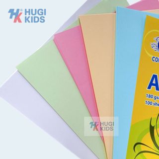 Bìa Màu A4 180gsm Gerbera – Giấy Bìa Cứng Làm Thủ Công, In Thiệp, Làm Bìa Tài Liệu
