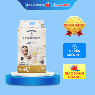 Bỉm - Tã dán mùa hè Hoppi RoyalDream cao cấp size L 40 miếng ( cho bé 9-14kg)